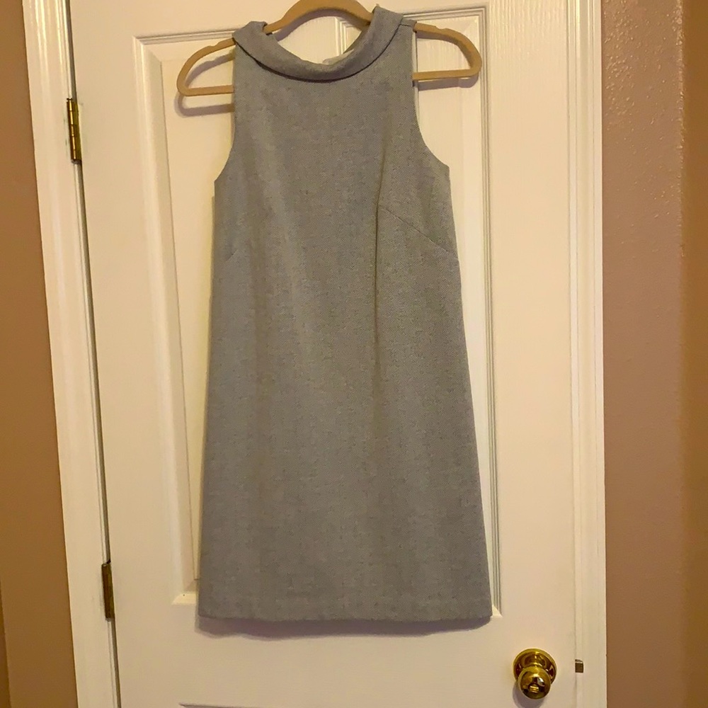 60’s Style High Collar Shift Dress.